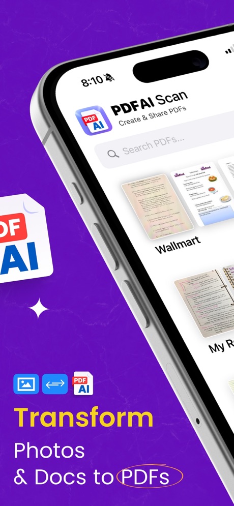 PDFAI Scan — Escáner de documentos screenshot 1
